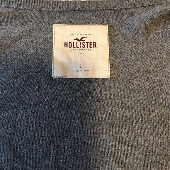 Hollister Grey Open Front Ruffle Cardigan - Picture 5 of 5